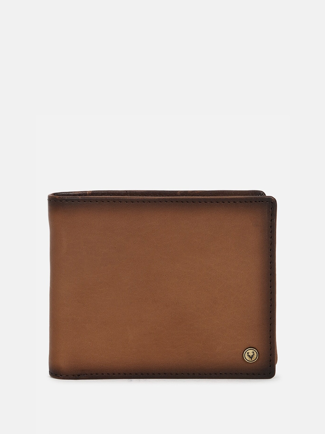 

Allen Solly Men Leather Two Fold Wallet, Brown