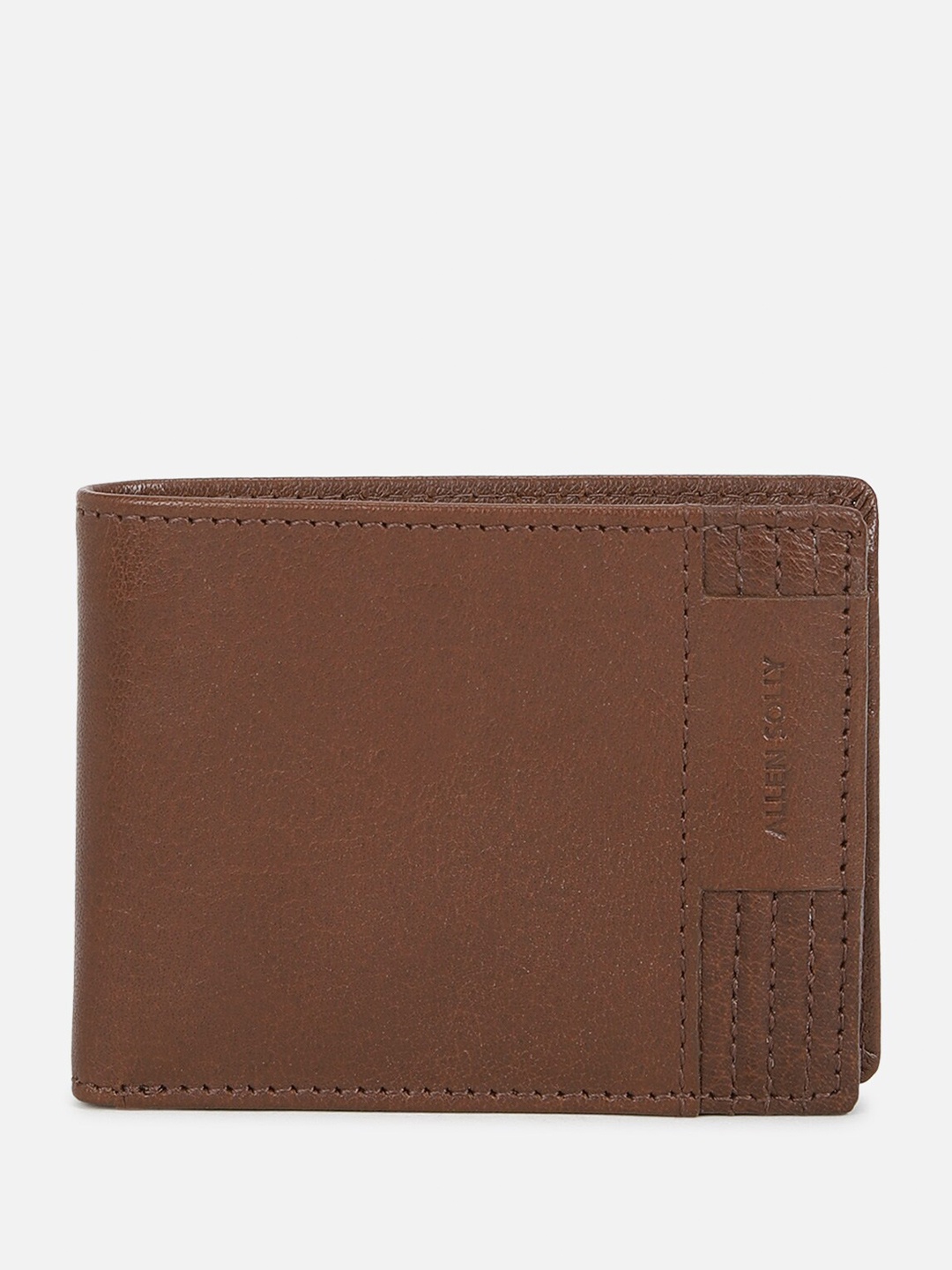 

Allen Solly Textured Leather Two Fold Wallet, Brown