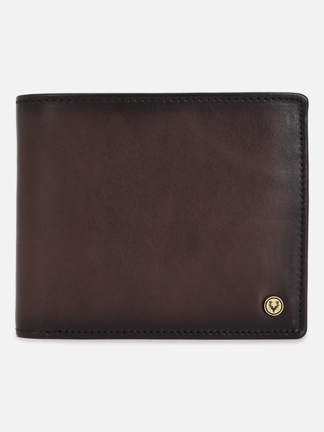 

Allen Solly Men Leather Two Fold Wallet, Brown