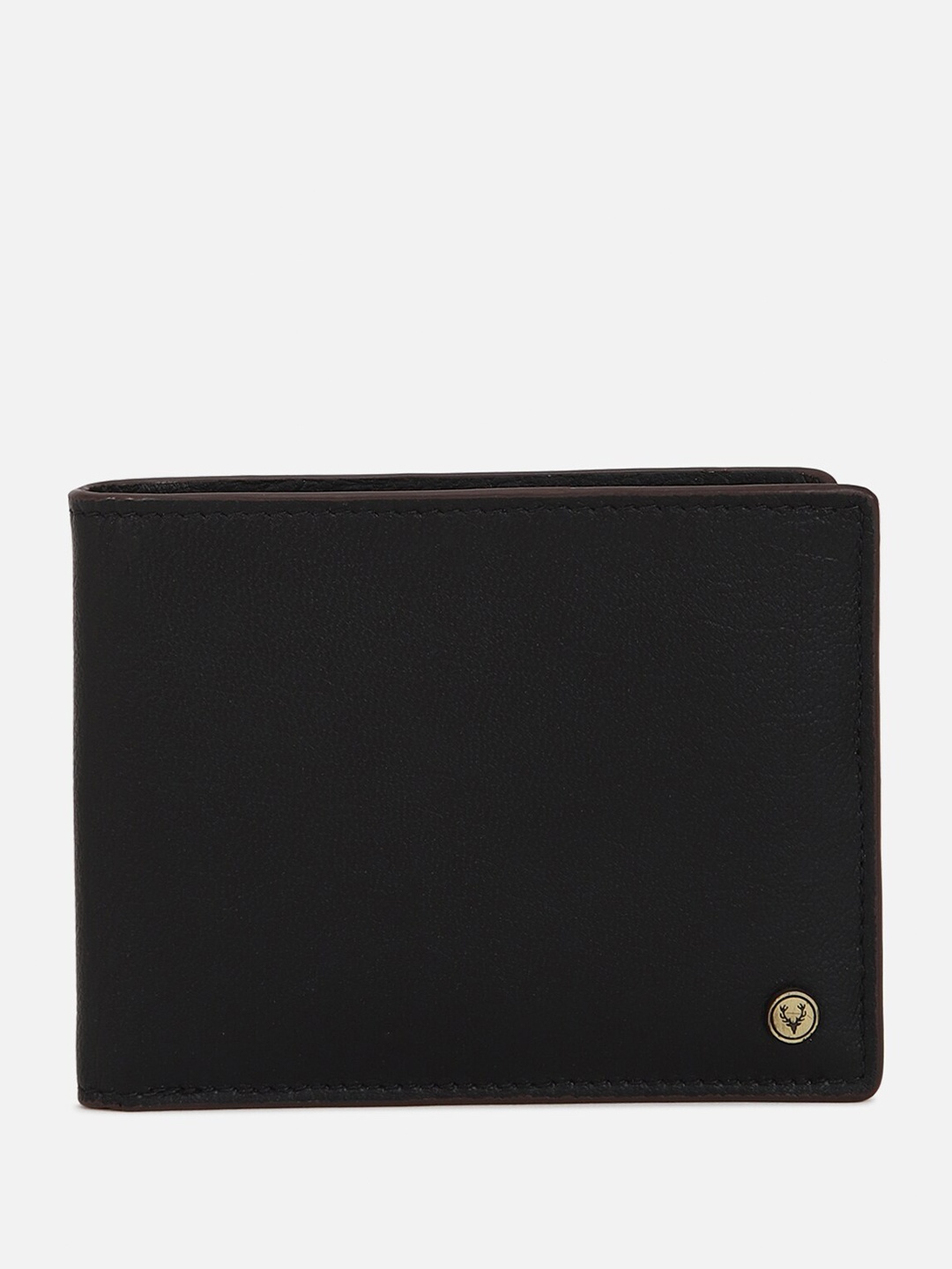 

Allen Solly Textured Leather Two Fold Wallet, Black