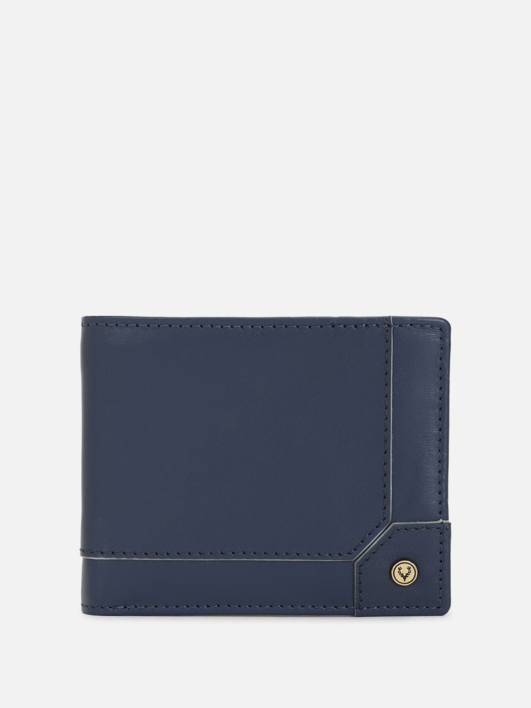 

Allen Solly Men Leather Two Fold Wallet, Navy blue