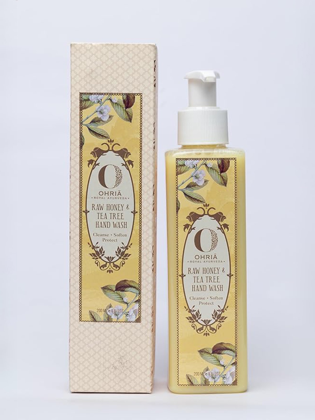 

OHRIA AYURVEDA Raw Honey & Tea Tree Hand Wash To Cleanse & Soften Skin - 50ml, Beige