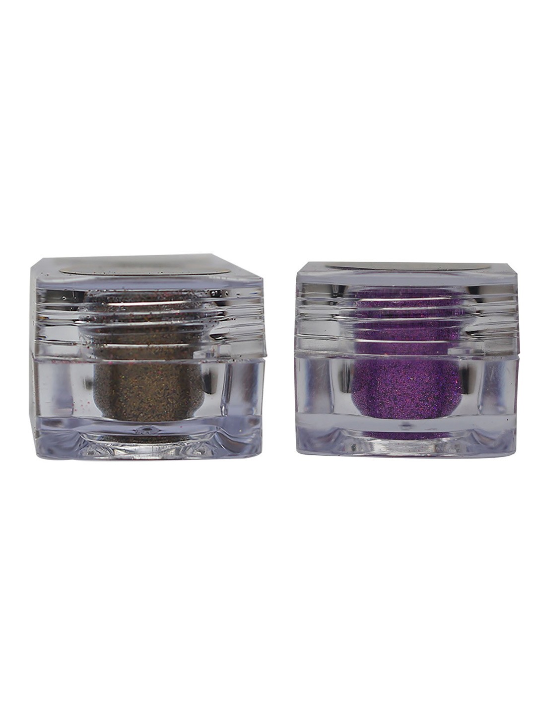 

Veoni BELLE 2-Pcs Holographic HD Glitter Eyeshadow - 5g Each -Antique Gold & Violet purple, Multi