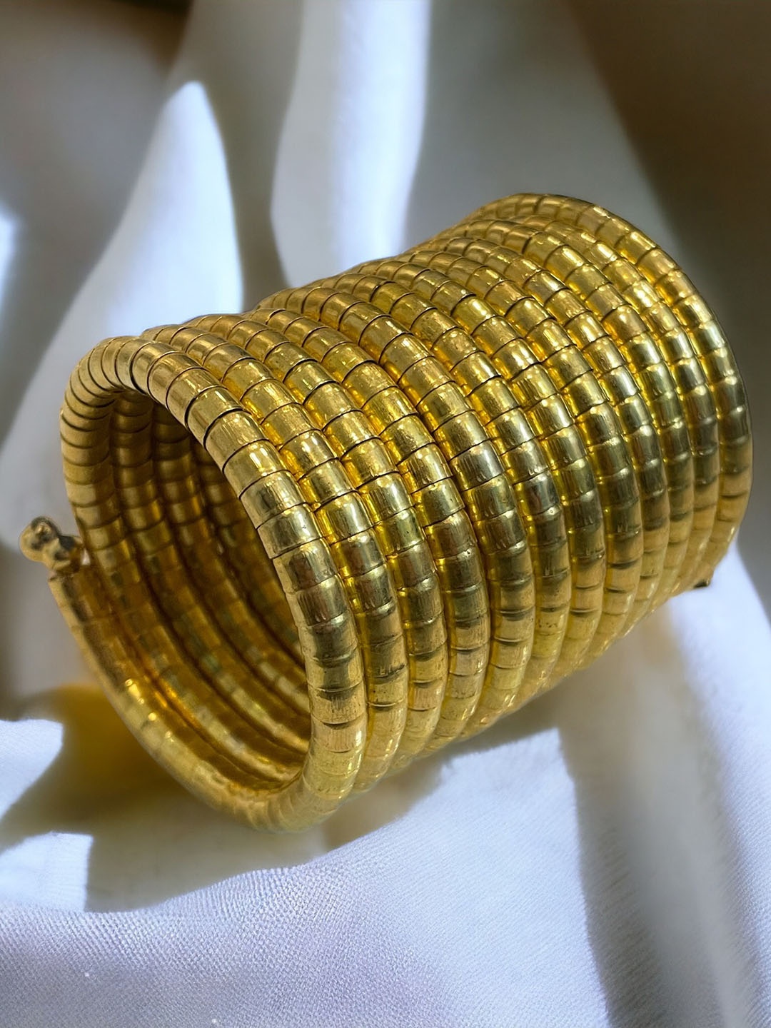 

ISHKAARA Gold-Plated Antique Layered Cuff Bracelet