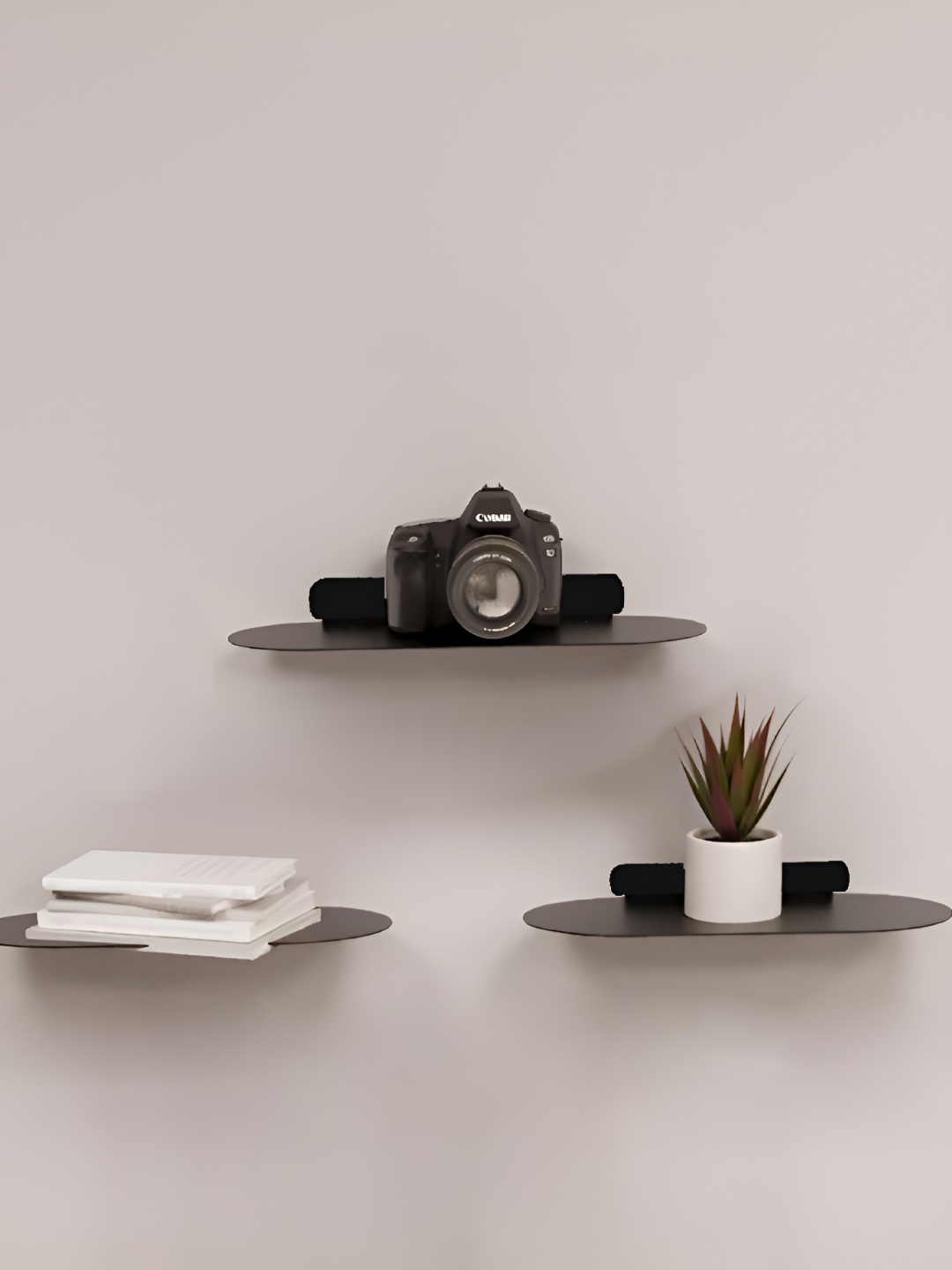 

Spillbox Black Metal Basic Wall Shelf