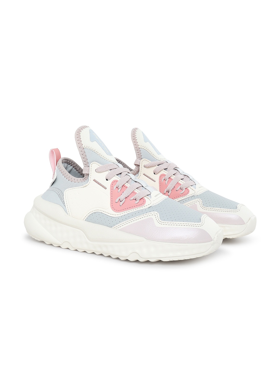 

Anta Women Colourblocked Lightweight Lace Up Sneakers, Grey