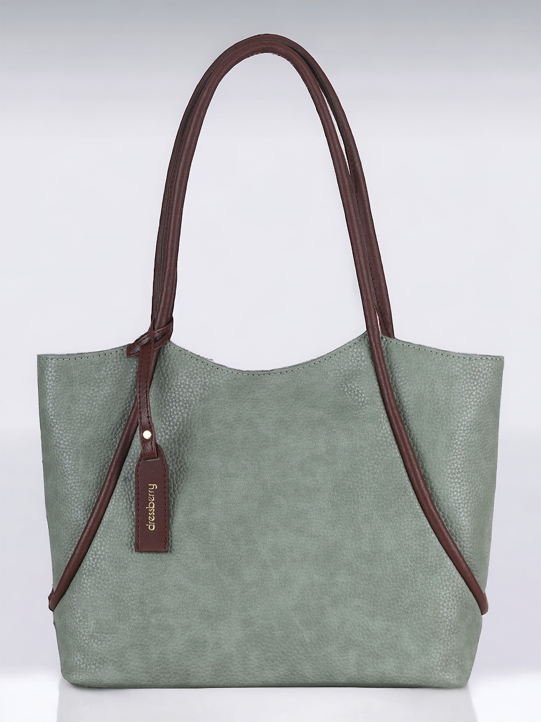 

DressBerry Green Shopper Shoulder Bag