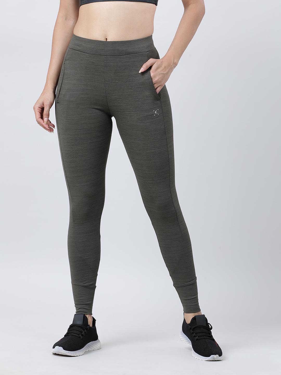 

Lovable Sport Women High Rise Slim Fit Track Pants, Olive