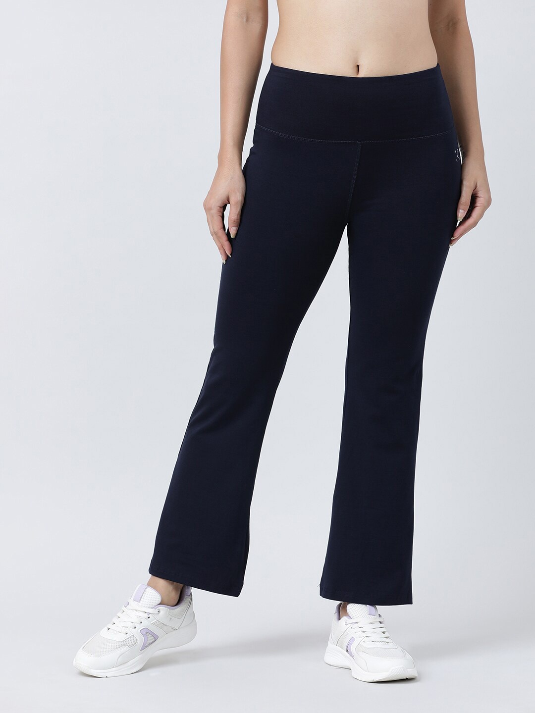 

Lovable Sport Women Flared Track Pants, Navy blue