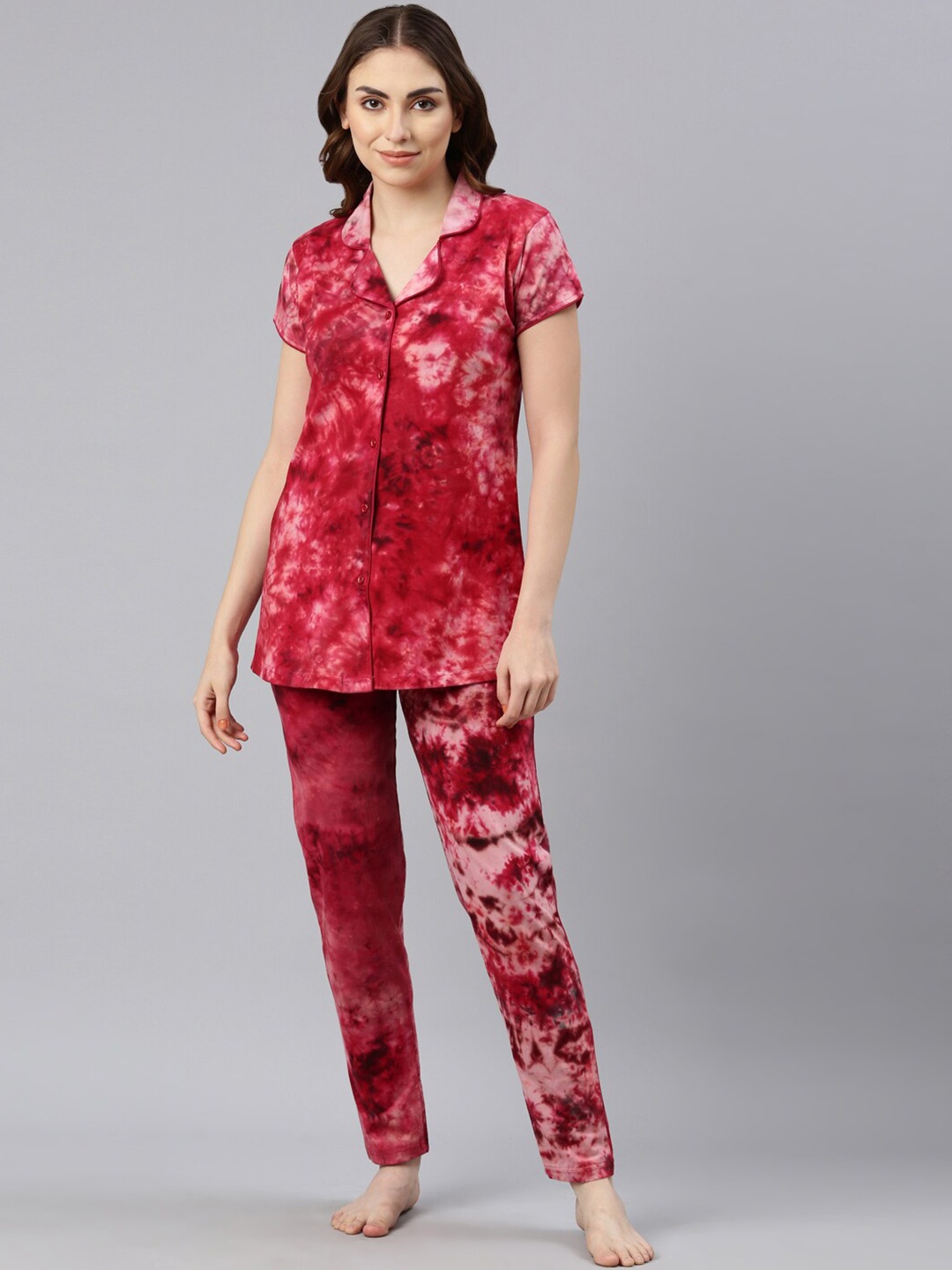 

GOLDSTROMS Tie & Dye Night Suit, Red