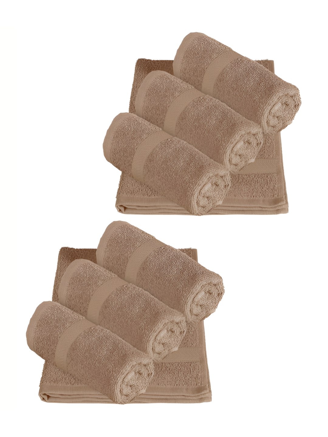 

Story@home 8 Pieces Beige 550 GSM Cotton Hand Towels