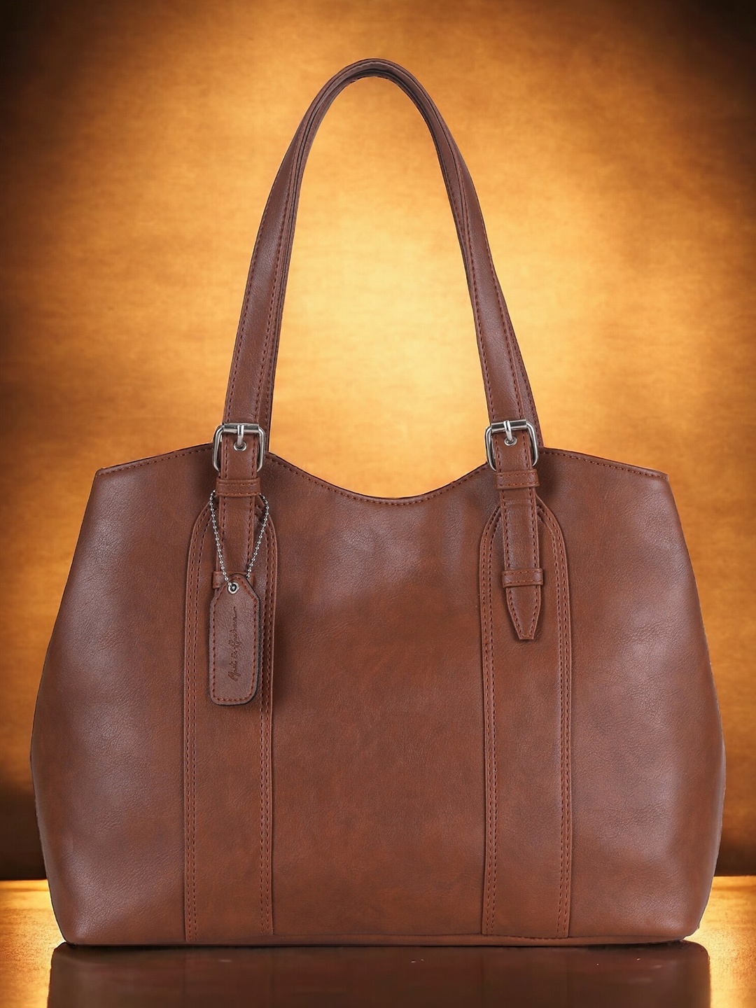 

Mast & Harbour Tan Structured Shoulder Bag