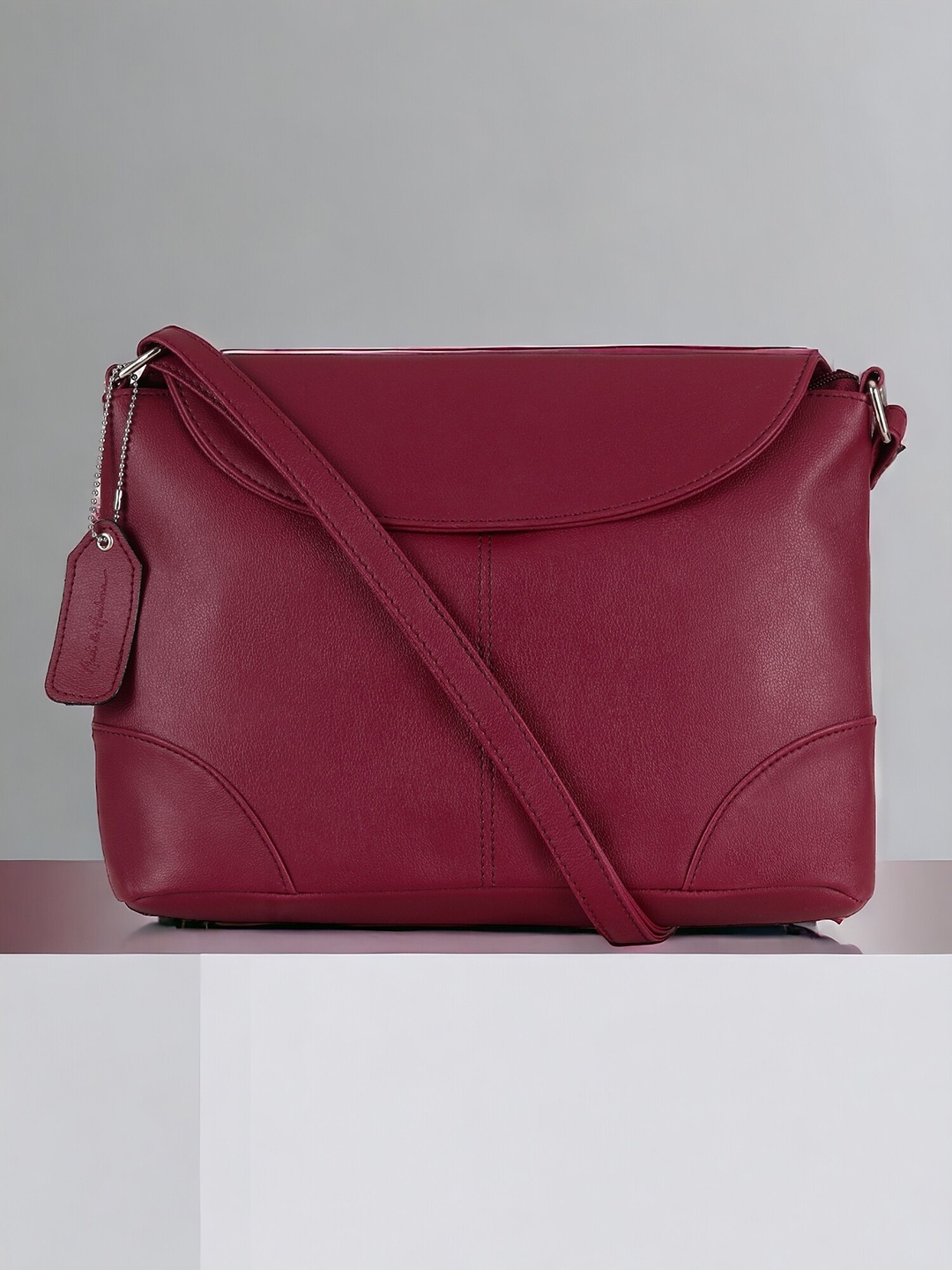 

Mast & Harbour Red Structured Sling Bag
