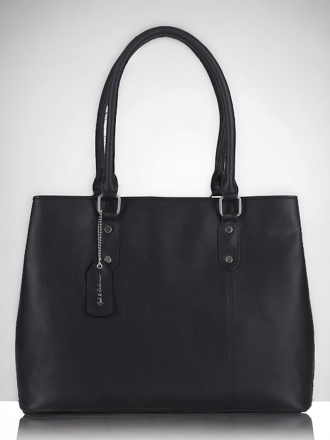 

Mast & Harbour Black Structured Handheld Bag