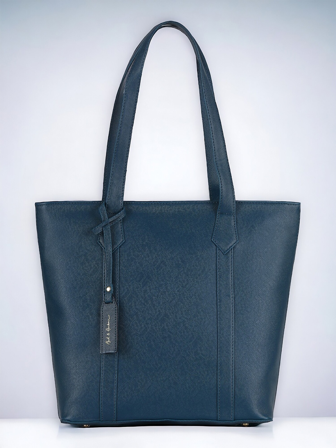 

Mast & Harbour Blue Structured Handheld Bag