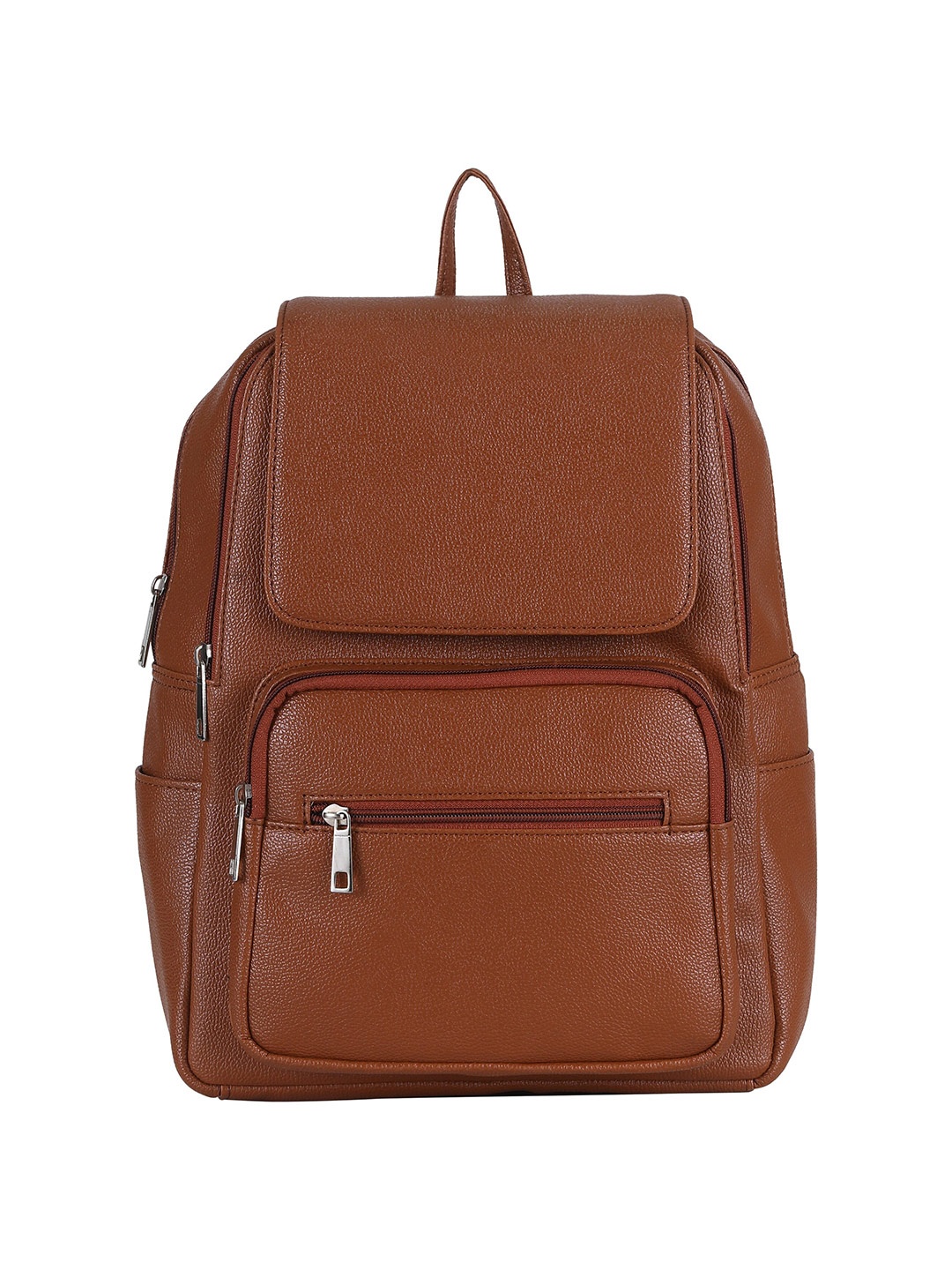 

Mast & Harbour Women Tan PU Backpack - Up to 15 inch