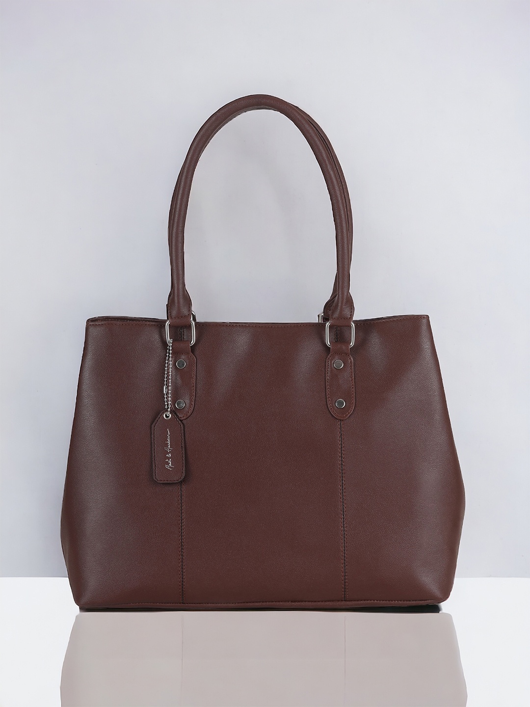 

Mast & Harbour Brown PU Structured Zip Detail Shoulder Bag