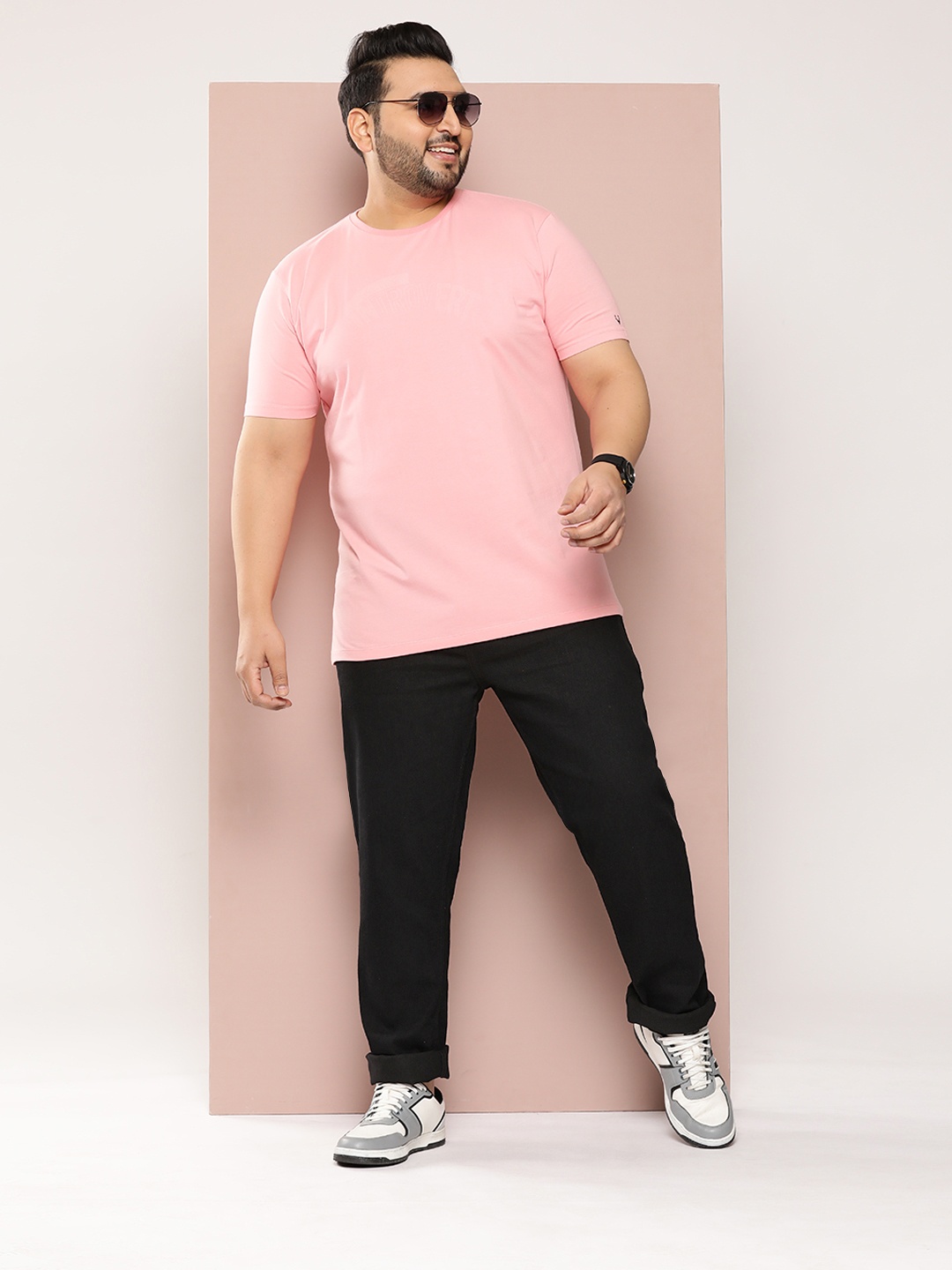 

Sztori Men Plus Size Stretchable Jeans, Black