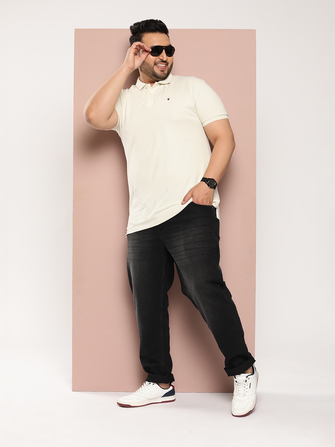 

Sztori Men Plus Size Regular Fit Jeans, Charcoal