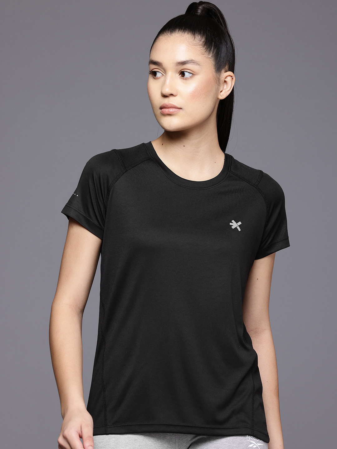 

HRX by Hrithik Roshan Round Neck Running T-shirt, Black