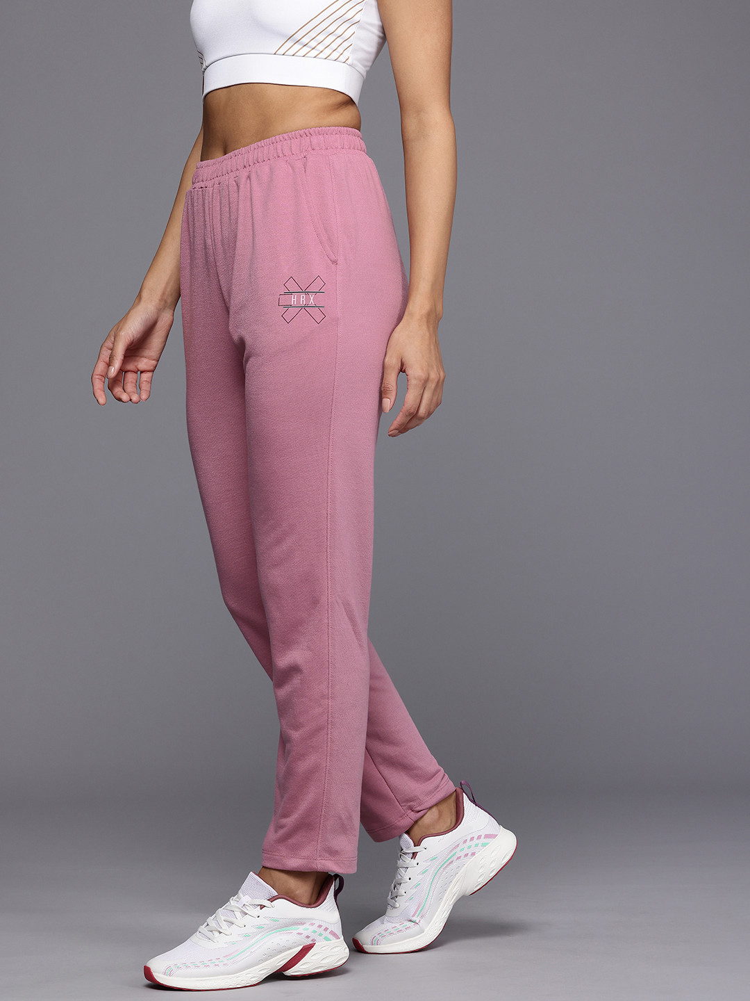 

HRX by Hrithik Roshan Women Togetherfaster Running Sports Track Pants, Mauve