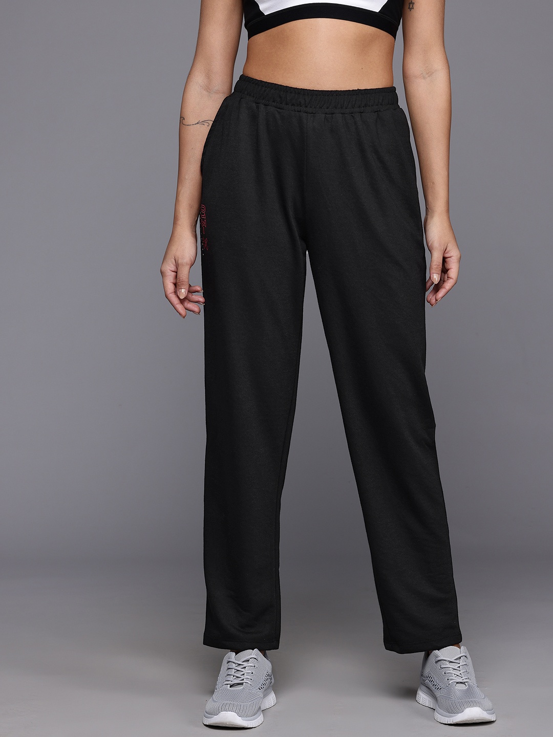 

HRX by Hrithik Roshan Women Running Track Pants, Black