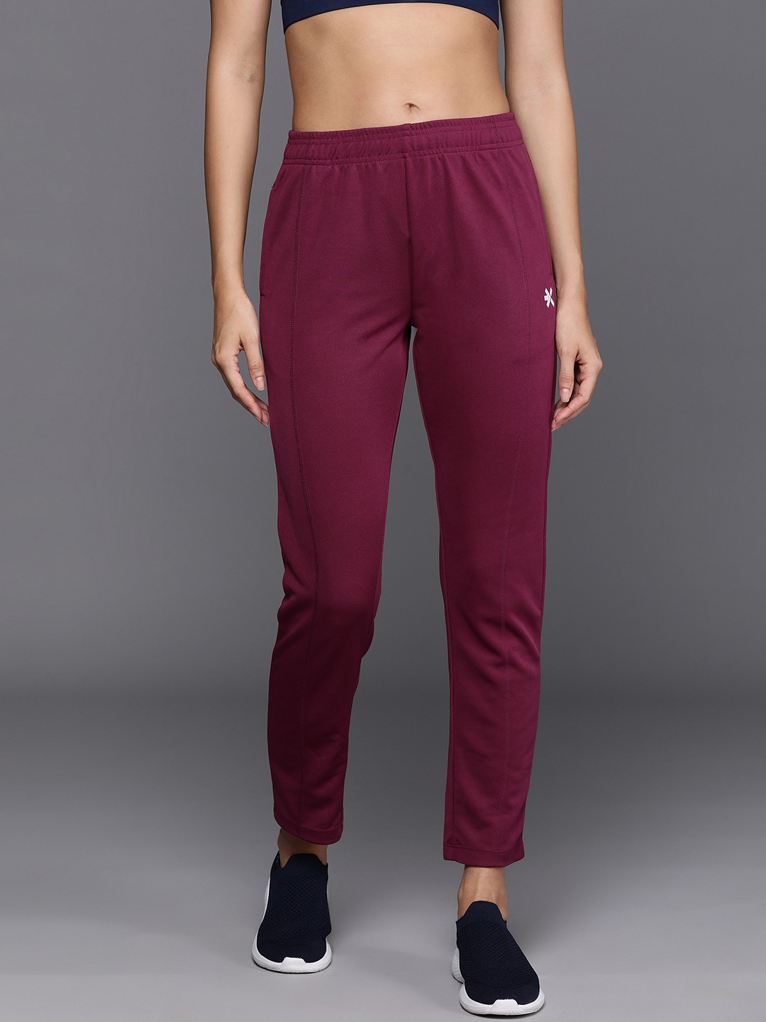 

HRX by Hrithik Roshan Women Rapid-Dry Training Track Pants, Maroon