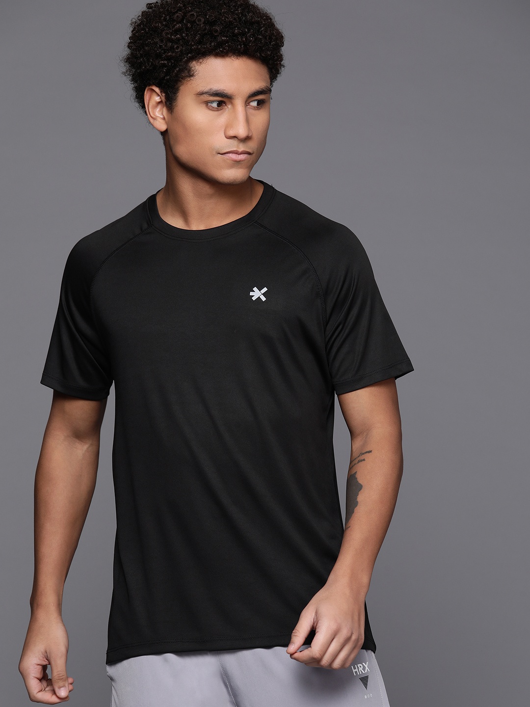 

HRX by Hrithik Roshan Rapid-Dry Running T-shirt, Black