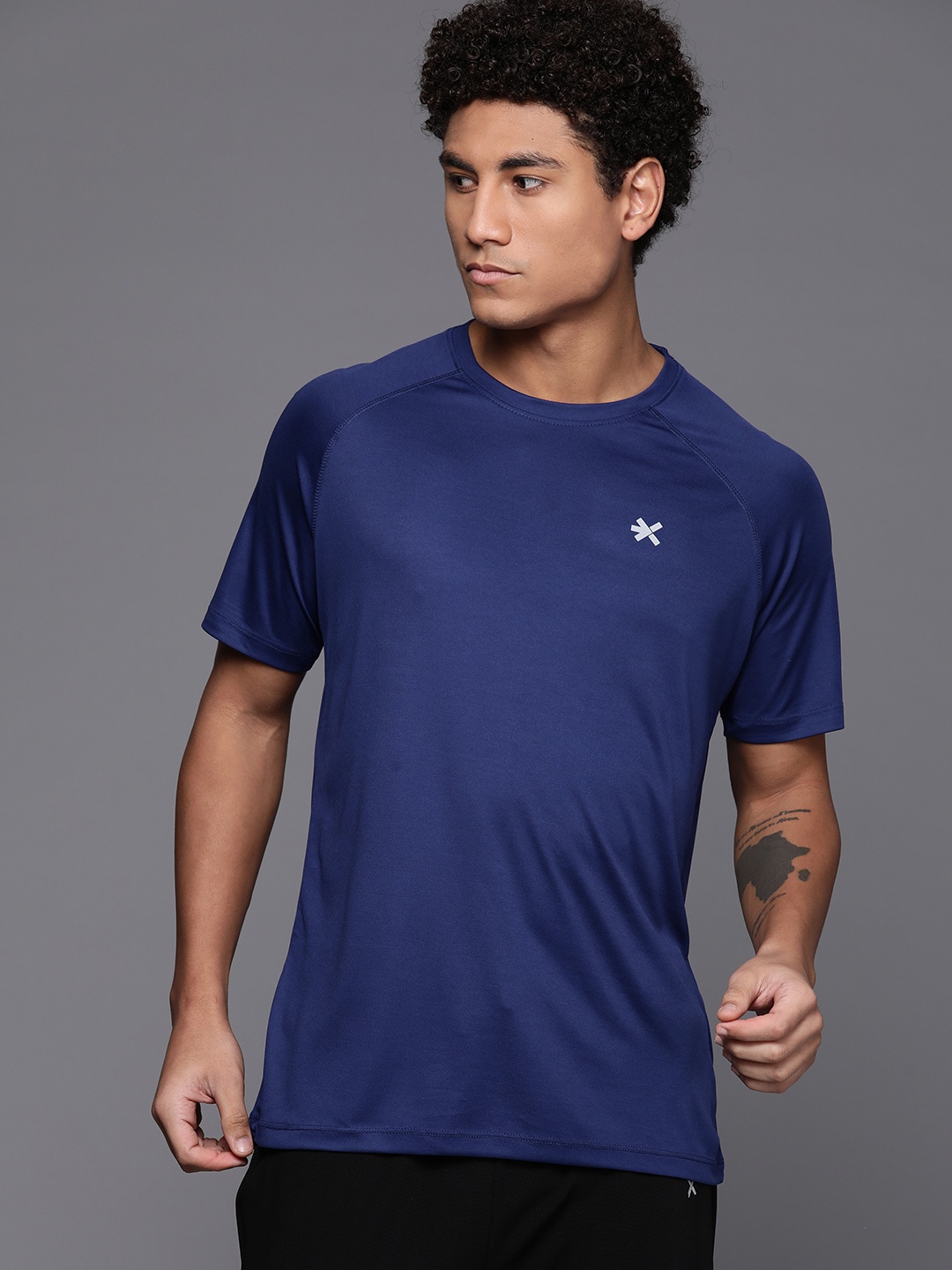 

HRX by Hrithik Roshan Rapid-Dry Running T-shirt, Navy blue
