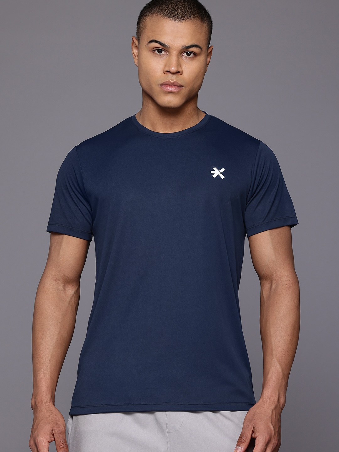 

HRX by Hrithik Roshan Rapid-Dry Training T-shirt, Navy blue