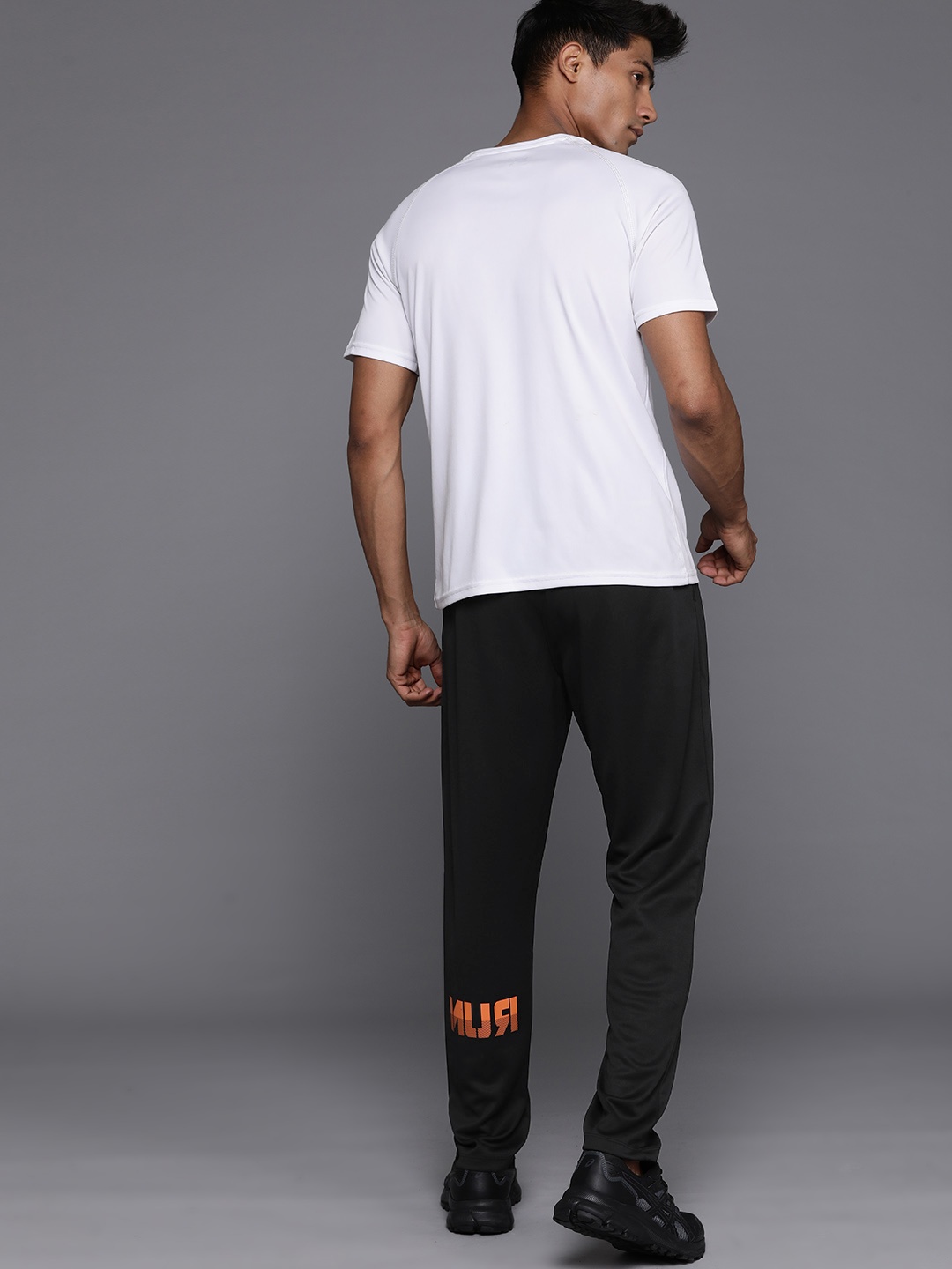 

HRX by Hrithik Roshan Men Rapid-Dry Running Track Pants, Black