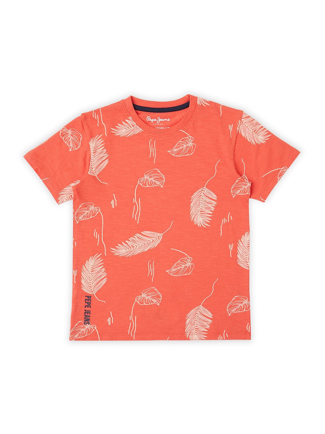 

Pepe Jeans Boys Printed Pure Cotton Pockets T-shirt, Orange