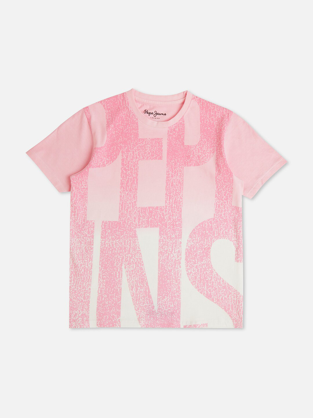 

Pepe Jeans Boys Typography Printed Pure Cotton T-shirt, Pink