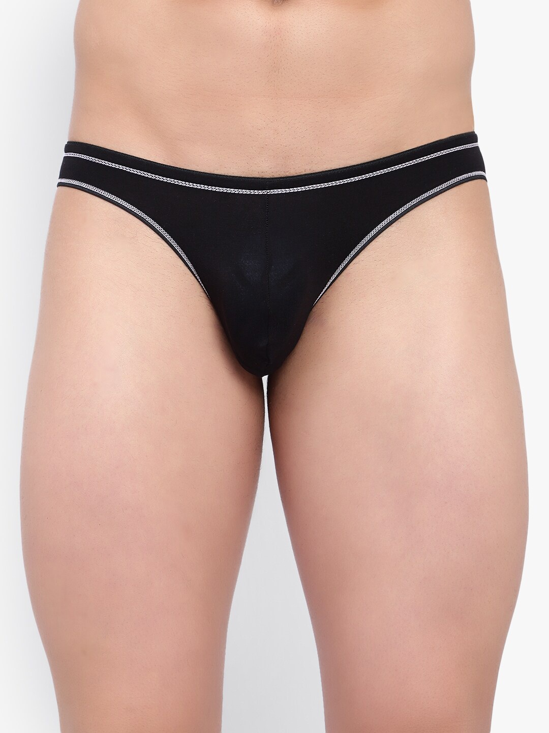 

Bruchi CLUB Pack Of 3 Low-Rise Anti-Bacterial Basic Briefs BRC-ML-FOXY-314-BK-3C-S, Black