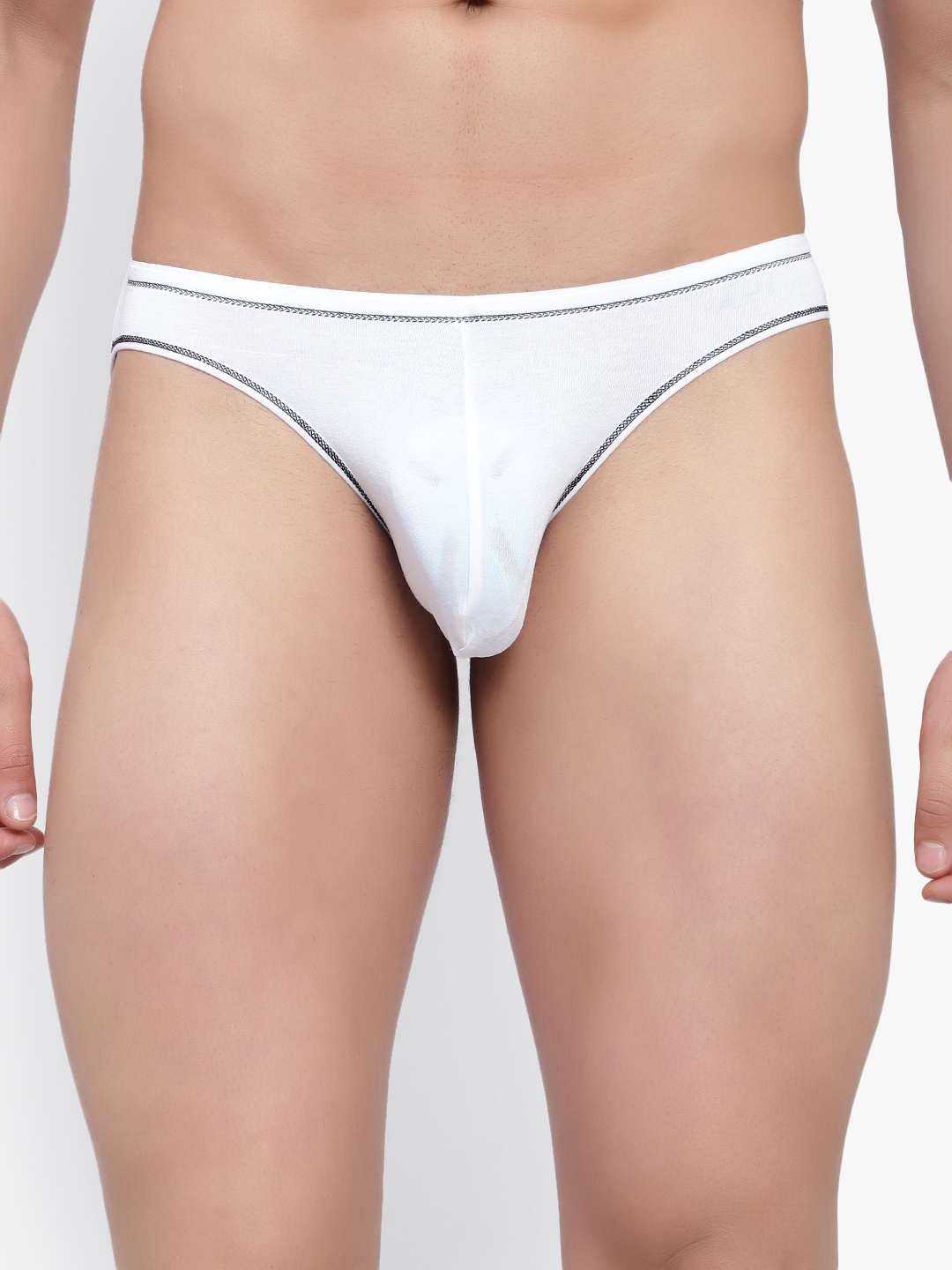 

Bruchi CLUB Pack Of 3 Low-Rise Anti-Bacterial Bikini Briefs BRC-ML-FOXY-314-WH-3C-S, White