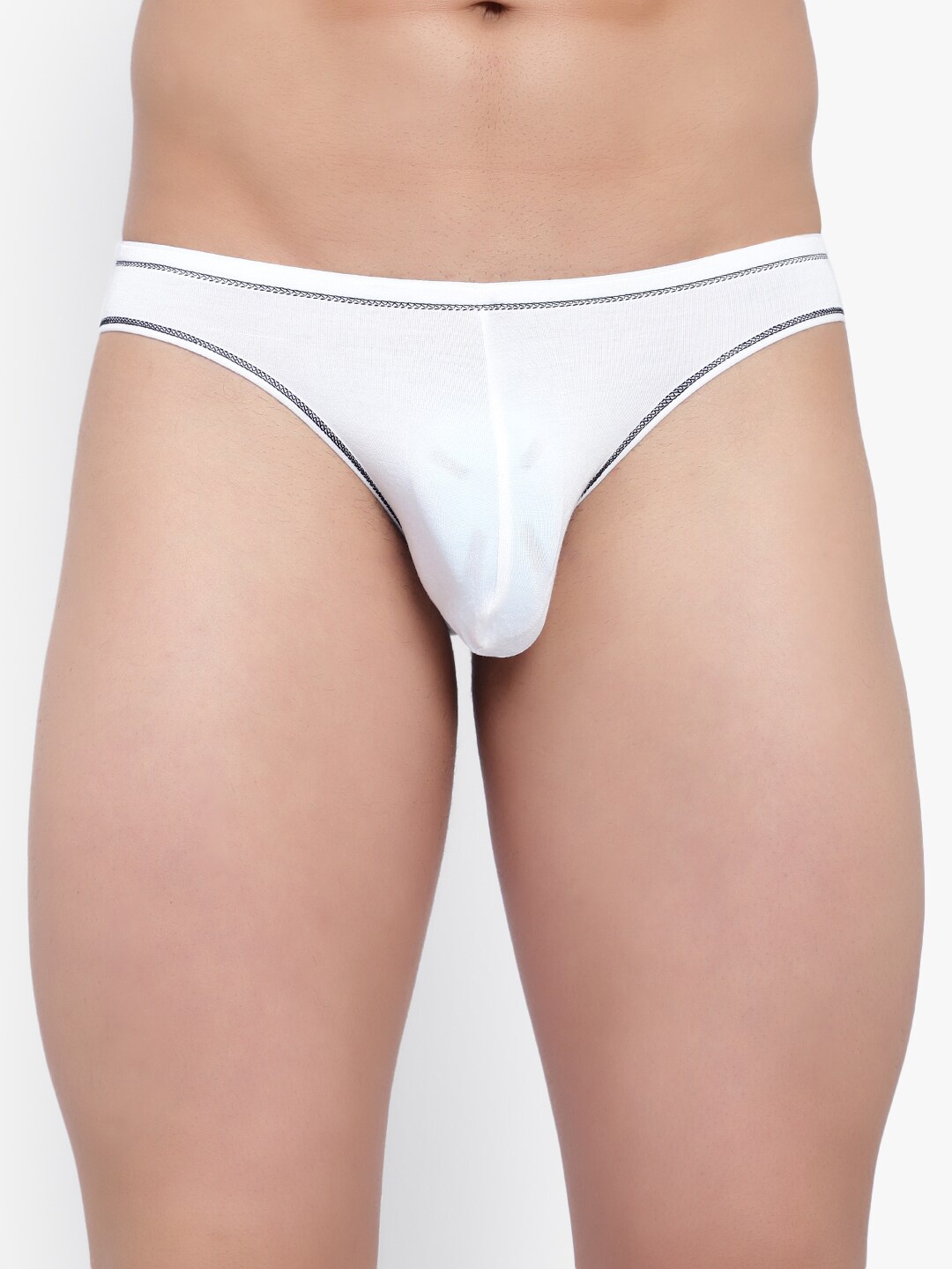 

Bruchi CLUB Pack of 2 Low-Rise Anti-Bacterial Thongs Briefs BRC-ML-FOXY-314-WH-2C-S, White