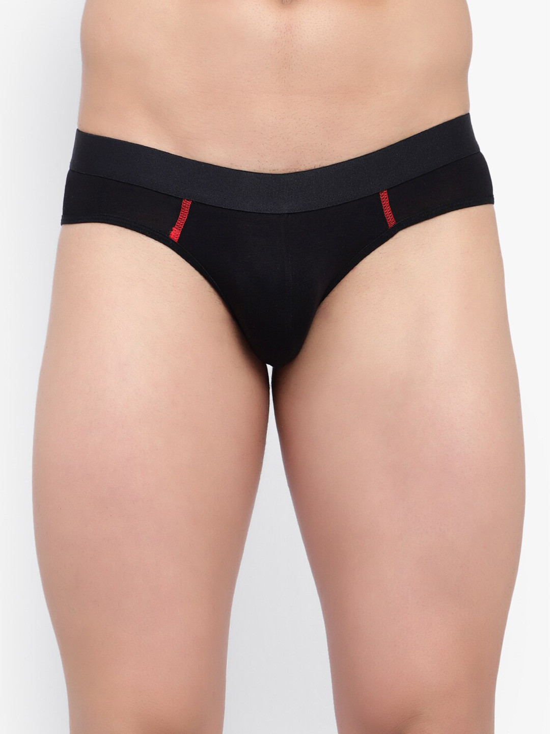 

Bruchi CLUB Pack Of 2 Low-Rise Anti-Bacterial Bikini Briefs BRC-ML-BRF805-RDBK-2C-S, Black
