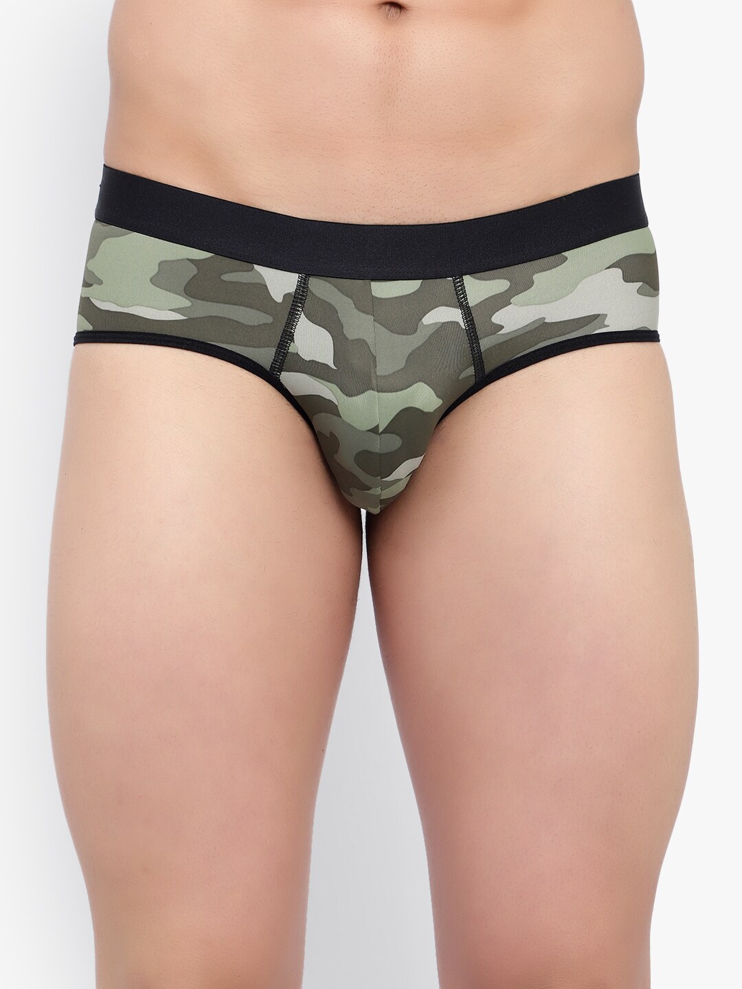 

Bruchi CLUB Pack Of 5 Printed Low Rise Anti Bacterial Basic Briefs BRC-ML-BRF806-PRNT-5C, Green