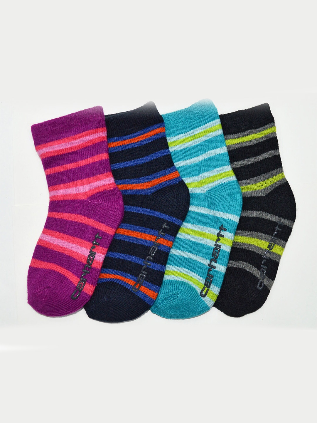 

BAESD Kids Pack Of 4 Patterned Above Ankle-Length Socks, Navy blue