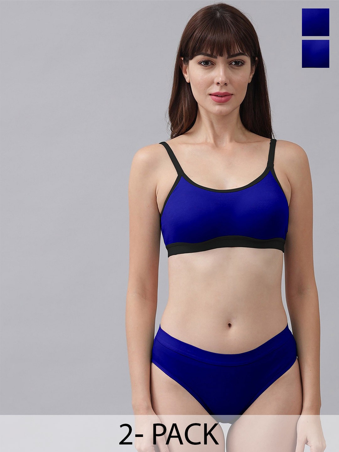 

AROUSY Cotton Briefs Lingerie Set AR_M_CNORA_Blue_30
