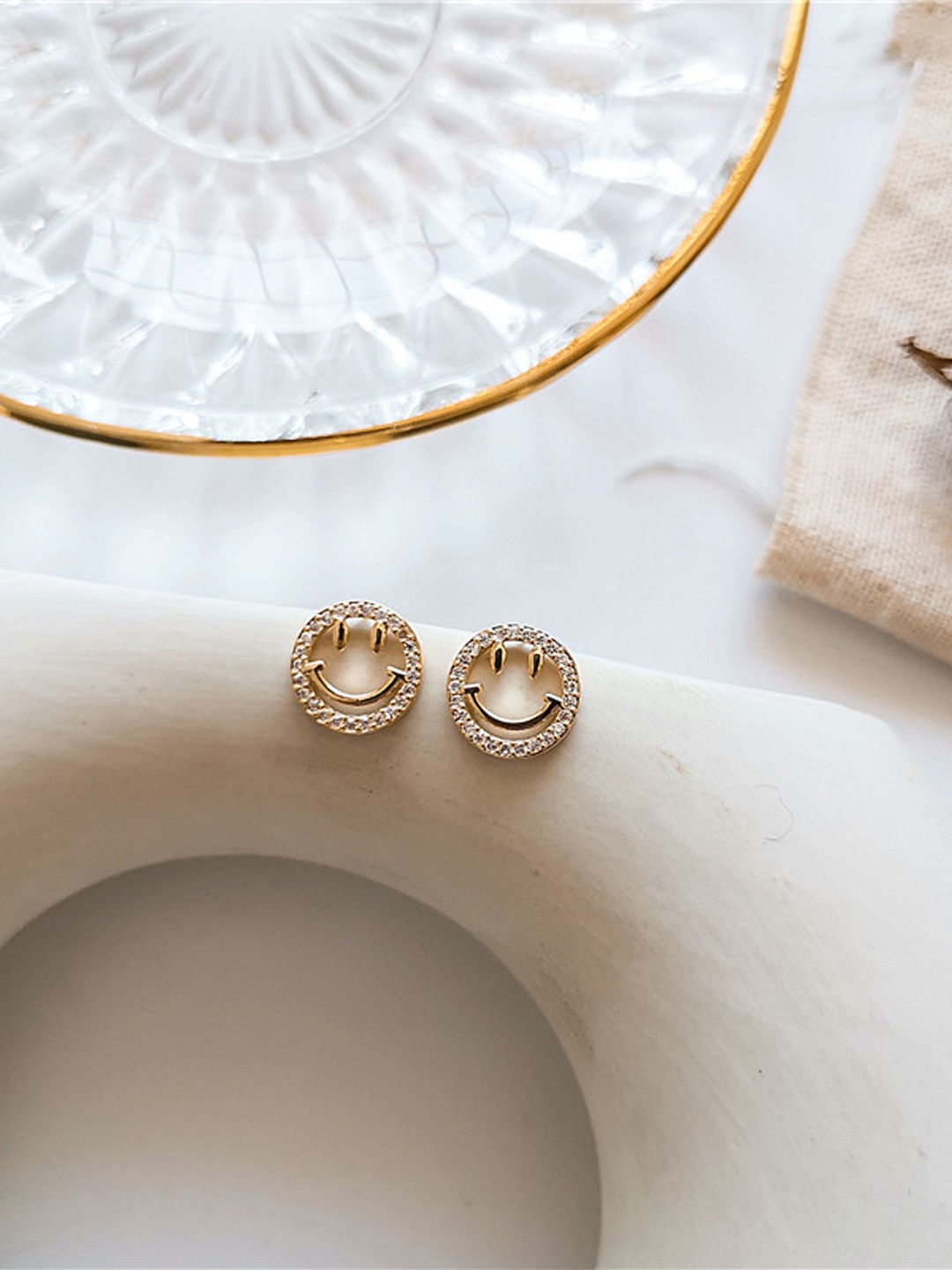 

Krelin Gold-Plated Stainless Steel Circular Hoop Earrings