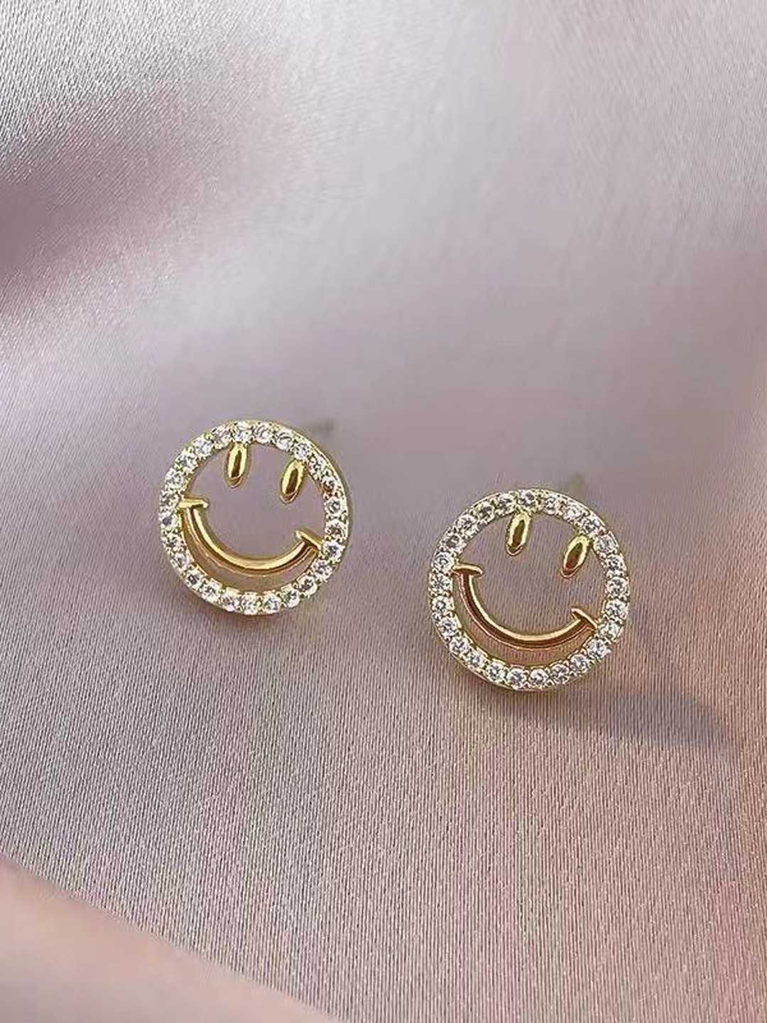 

Krelin Gold-Plated Stainless Steel Circular Studs Earrings