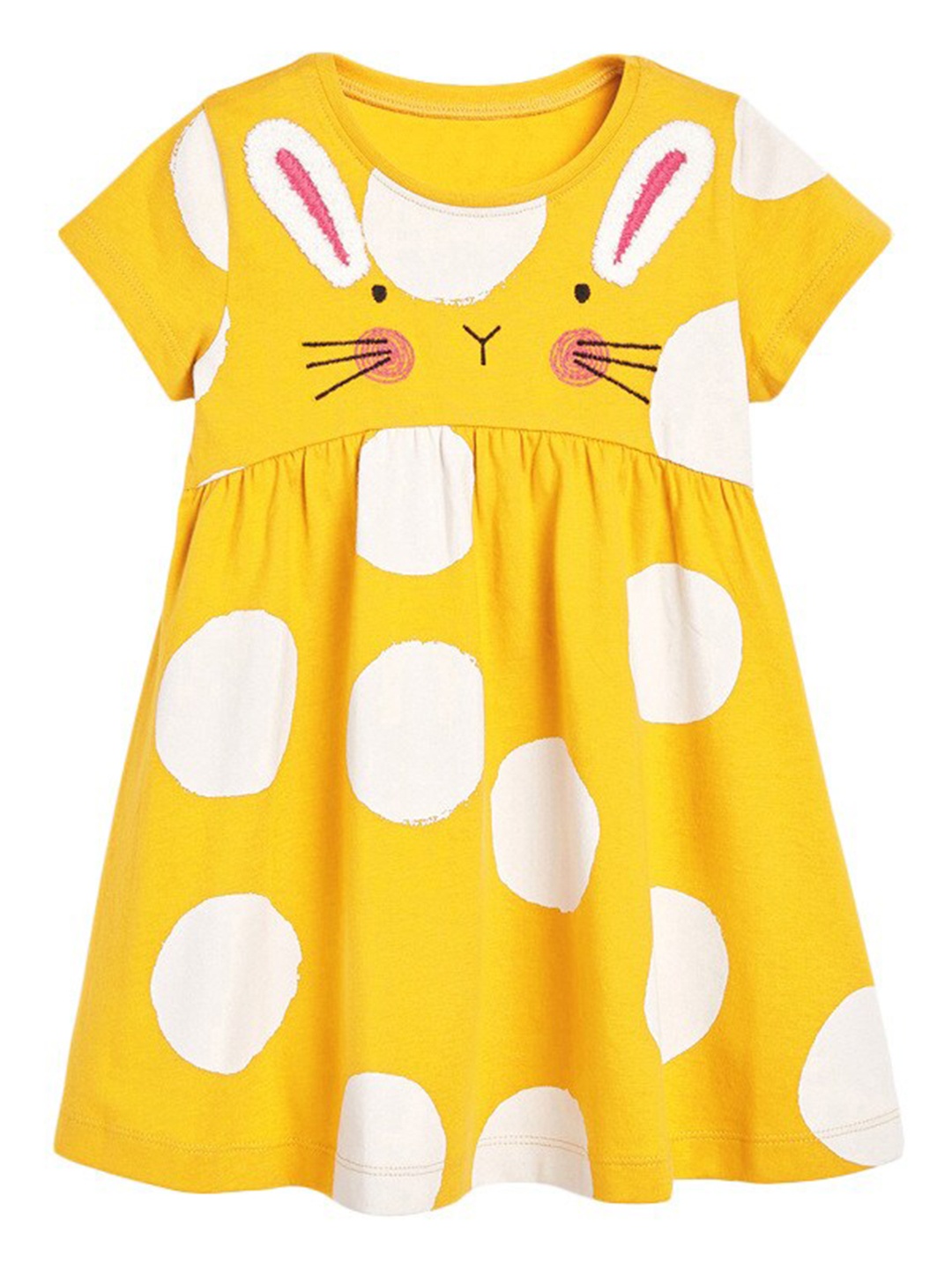 

StyleCast Girls Yellow & White Print Fit & Flare Maxi Dress