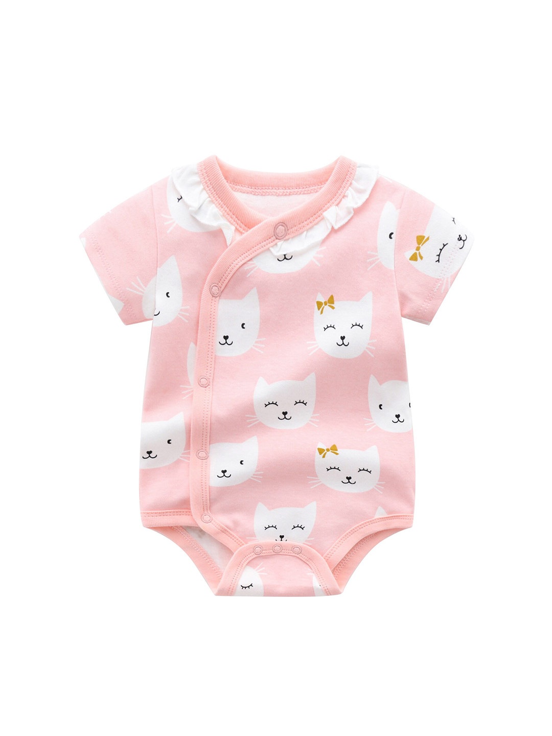 

StyleCast Girls Conversational Printed Cotton Bodysuit, Pink
