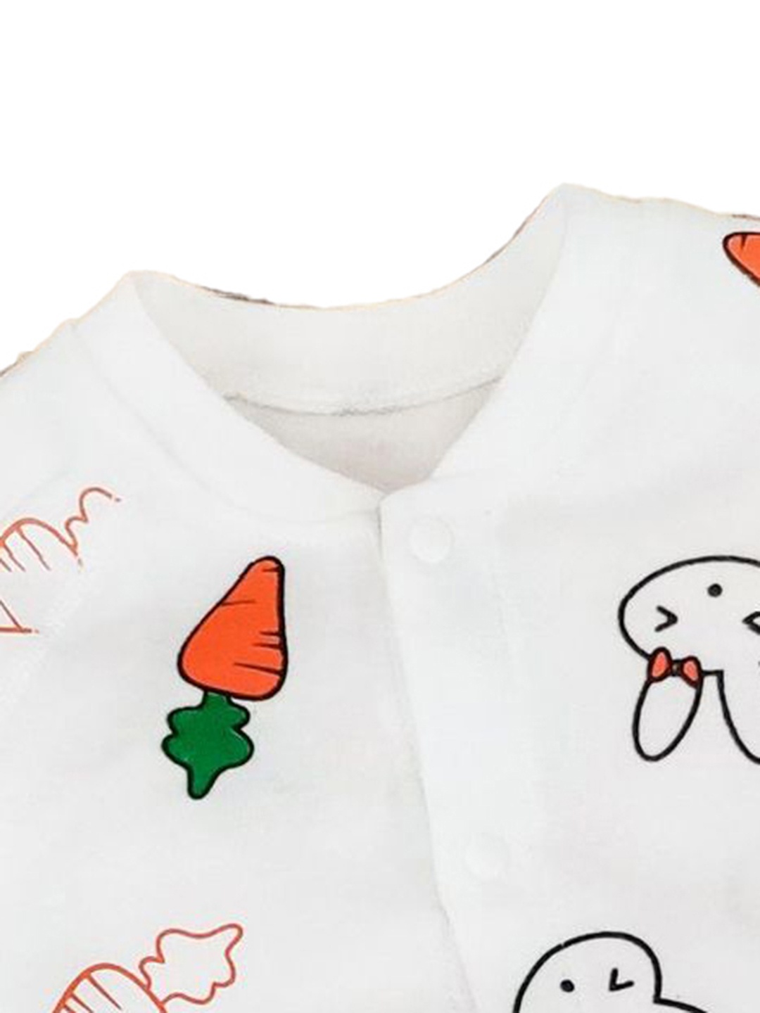 

StyleCast Infants Girls Printed Cotton Rompers, White