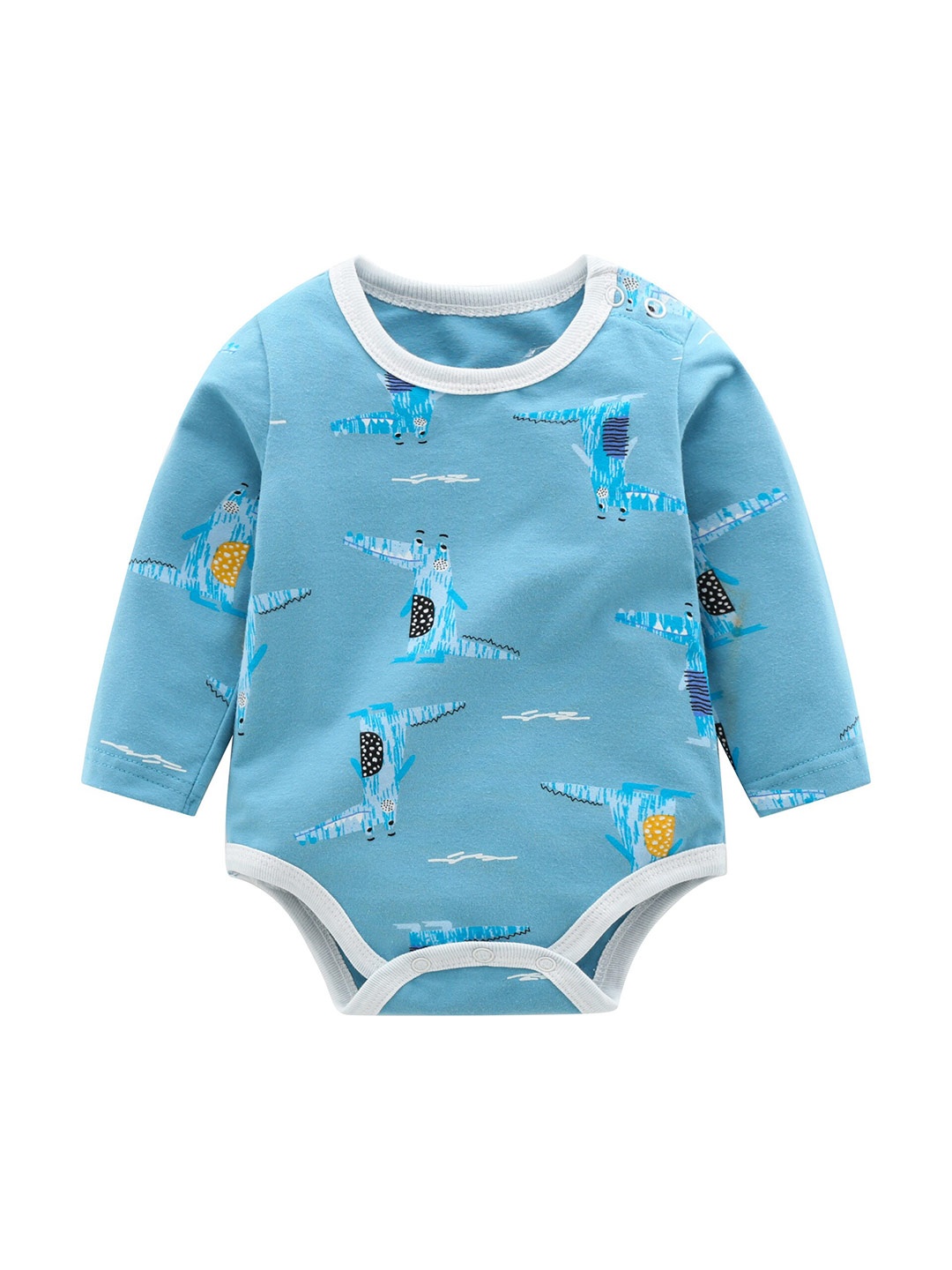 

StyleCast Infants Boys Blue Graphic Printed Cotton Bodysuits