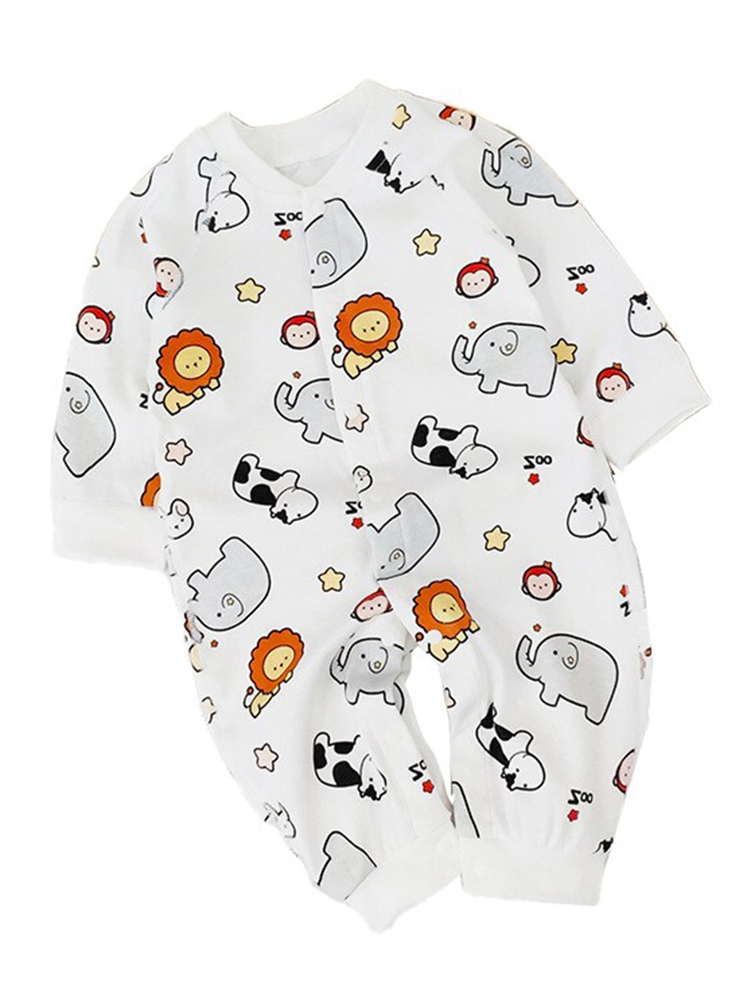 

StyleCast Infants Boys White Printed Cotton Rompers