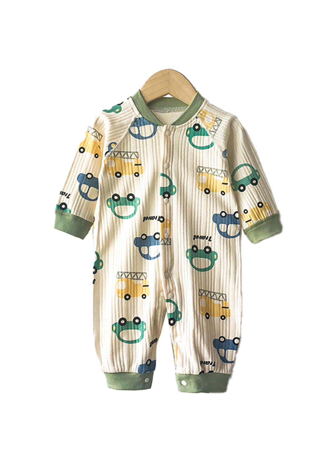 

StyleCast Infant Boys Blue Conversational Printed Cotton Rompers