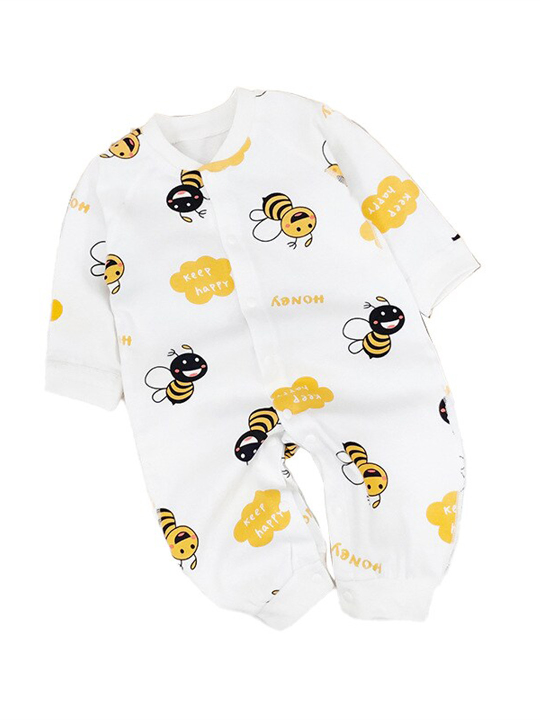 

StyleCast Infant Boys Printed Cotton Rompers, White