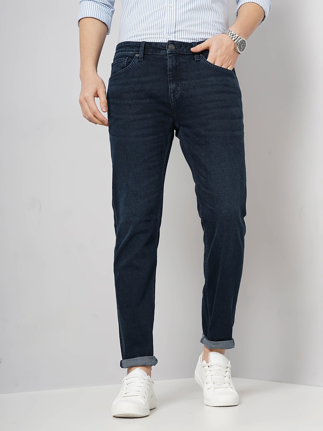 

Celio Men Jean Slim Fit Mid-Rise Stretchable Jeans, Black